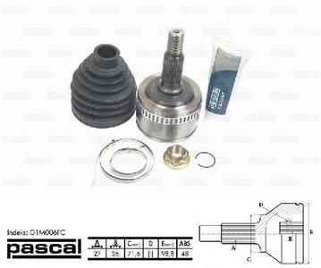 ШРУС PASCAL G1M006PC