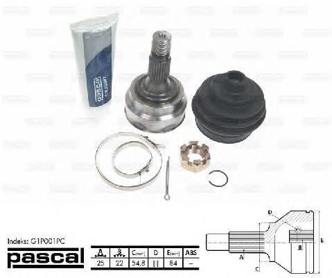 Шарнир, приводной вал PASCAL