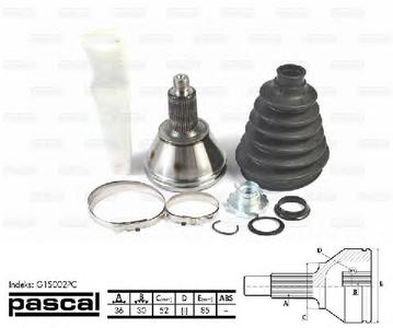 ШРУС PASCAL G1S002PC