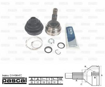 ШРУС PASCAL G1W004PC