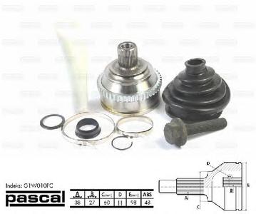 ШРУС PASCAL G1W010PC