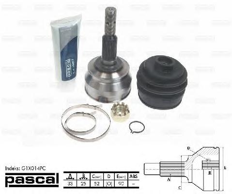 Шарнир, приводной вал PASCAL