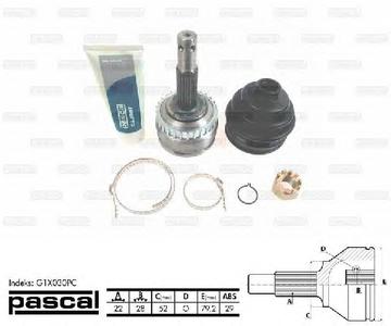 ШРУС PASCAL G1X030PC