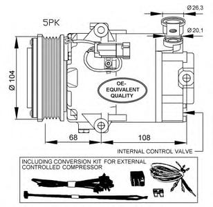 Компрессор, кондиционер NRF 32429