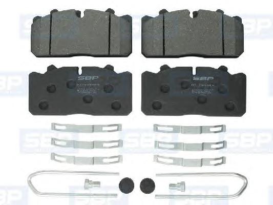 Комплект тормозных колодок, дисковый тормоз SBP