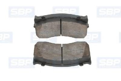 Комплект тормозных колодок, дисковый тормоз SBP 07-P29148