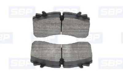 Комплект тормозных колодок, дисковый тормоз SBP 07-P29162