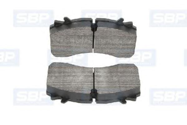 Комплект тормозных колодок, дисковый тормоз SBP