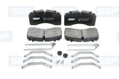 Комплект тормозных колодок, дисковый тормоз SBP