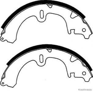 Комплект тормозных колодок HERTH+BUSS JAKOPARTS