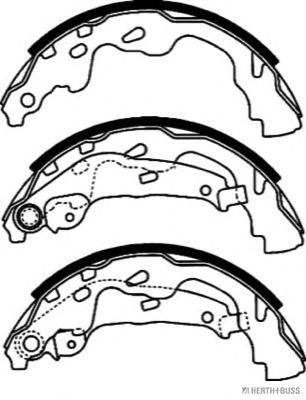 Комплект тормозных колодок HERTH+BUSS JAKOPARTS