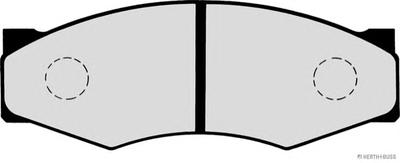 Комплект тормозных колодок, дисковый тормоз HERTH+BUSS JAKOPARTS