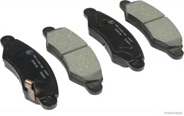 Комплект тормозных колодок, дисковый тормоз HERTH+BUSS JAKOPARTS