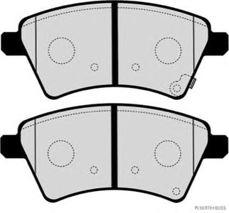 Комплект тормозных колодок, дисковый тормоз HERTH+BUSS JAKOPARTS