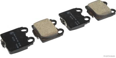 Комплект тормозных колодок, дисковый тормоз HERTH+BUSS JAKOPARTS J3612017