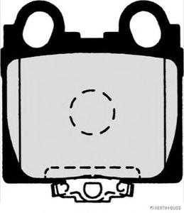 Комплект тормозных колодок, дисковый тормоз HERTH+BUSS JAKOPARTS