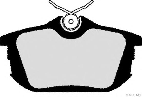 Комплект тормозных колодок, дисковый тормоз HERTH+BUSS JAKOPARTS
