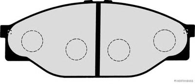 Комплект тормозных колодок, дисковый тормоз HERTH+BUSS JAKOPARTS