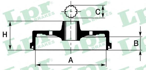 Тормозной барабан LPR