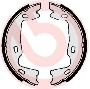 Комплект тормозных колодок, стояночная тормозная система BREMBO S59 521