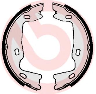 Комплект тормозных колодок, стояночная тормозная система BREMBO