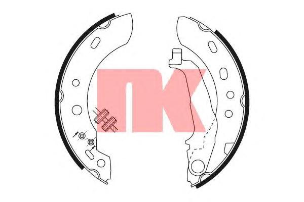 Комплект тормозных колодок NK