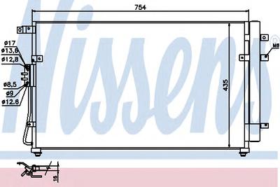 Конденсатор, кондиционер NISSENS 940269