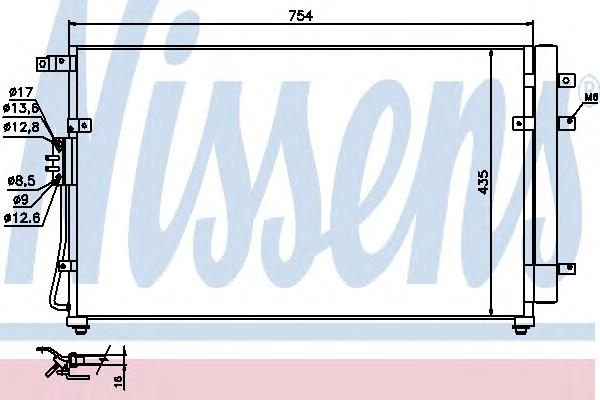 Конденсатор, кондиционер NISSENS