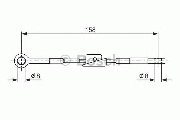 Трос, стояночная тормозная система BOSCH