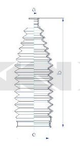 Пыльник, рулевое управление SPIDAN 84245