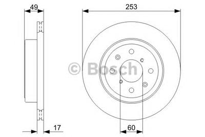 Тормозной диск BOSCH 0986479370