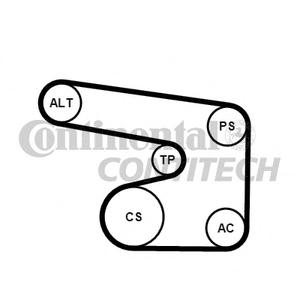 Поликлиновой ременный комплект CONTITECH 6PK1900K1