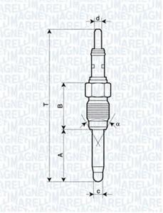Свеча накаливания MAGNETI MARELLI 062900084304