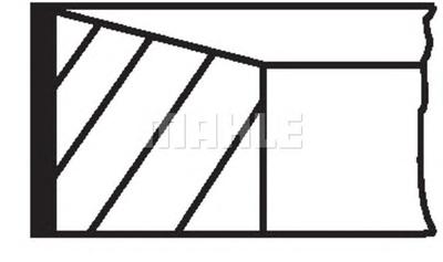 Комплект поршневых колец MAHLE ORIGINAL 021RS001150N2
