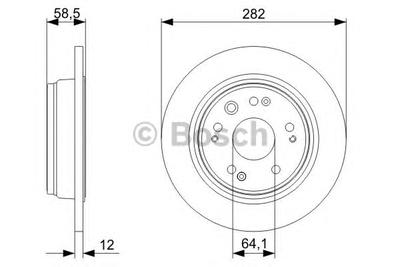 Тормозной диск BOSCH 0986479361