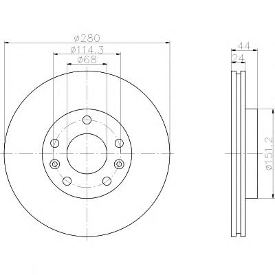Тормозной диск TEXTAR