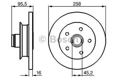 Тормозной диск BOSCH 0986478224