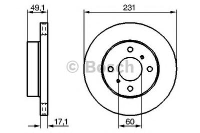 Тормозной диск BOSCH 0986479241