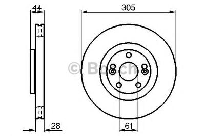 Тормозной диск BOSCH 0986479109