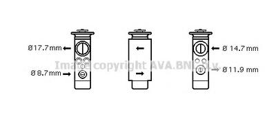 Расширительный клапан, кондиционер AVA QUALITY COOLING OL1461