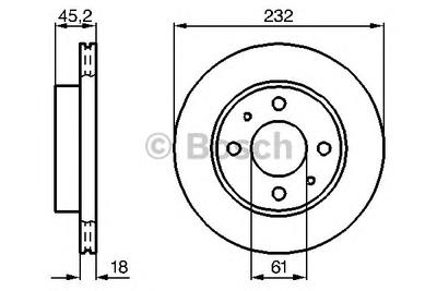 Тормозной диск BOSCH 0986478650