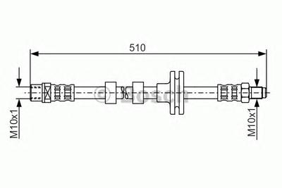 Тормозной шланг BOSCH 1987481157