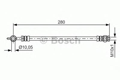 Тормозной шланг BOSCH 1987481444