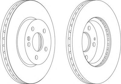 Тормозной диск FERODO DDF1203