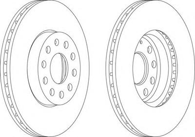 Тормозной диск FERODO DDF1218