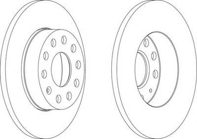 Тормозной диск FERODO DDF1276
