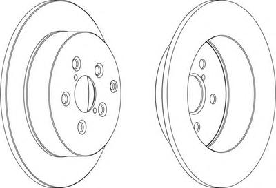 Тормозной диск FERODO DDF1406