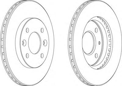 Тормозной диск FERODO DDF158