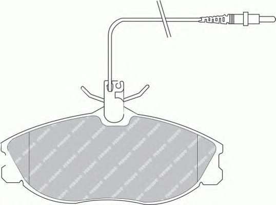 Комплект тормозных колодок, дисковый тормоз FERODO