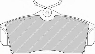 Комплект тормозных колодок, дисковый тормоз FERODO FDB1096
